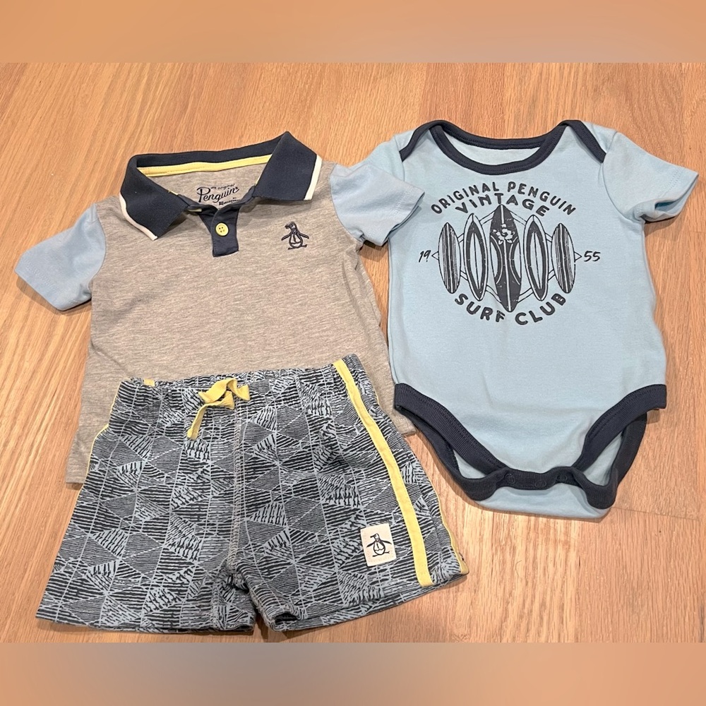 Original Penguin 3-Piece Baby Set